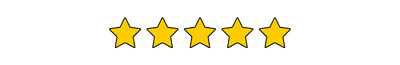 Five gold stars in a row.